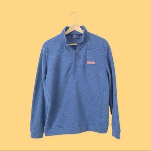 Adult Small Vineyard Vines Blue Quarter Zip Pullover “Shep Shirt”